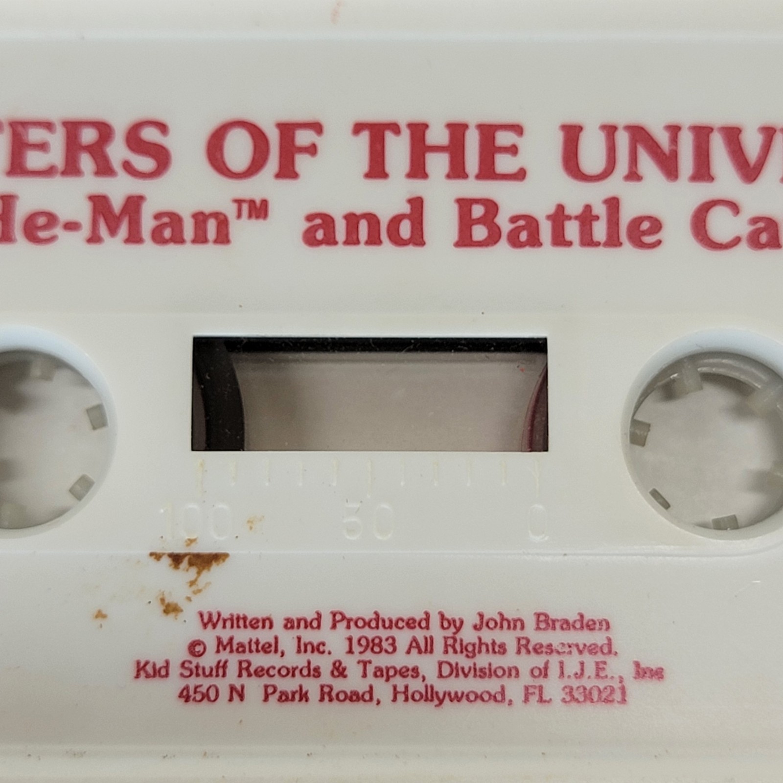 1983 MOTU Read Along Cassette Tape He-Man Battle Cat KSC 613 TESTED Universe