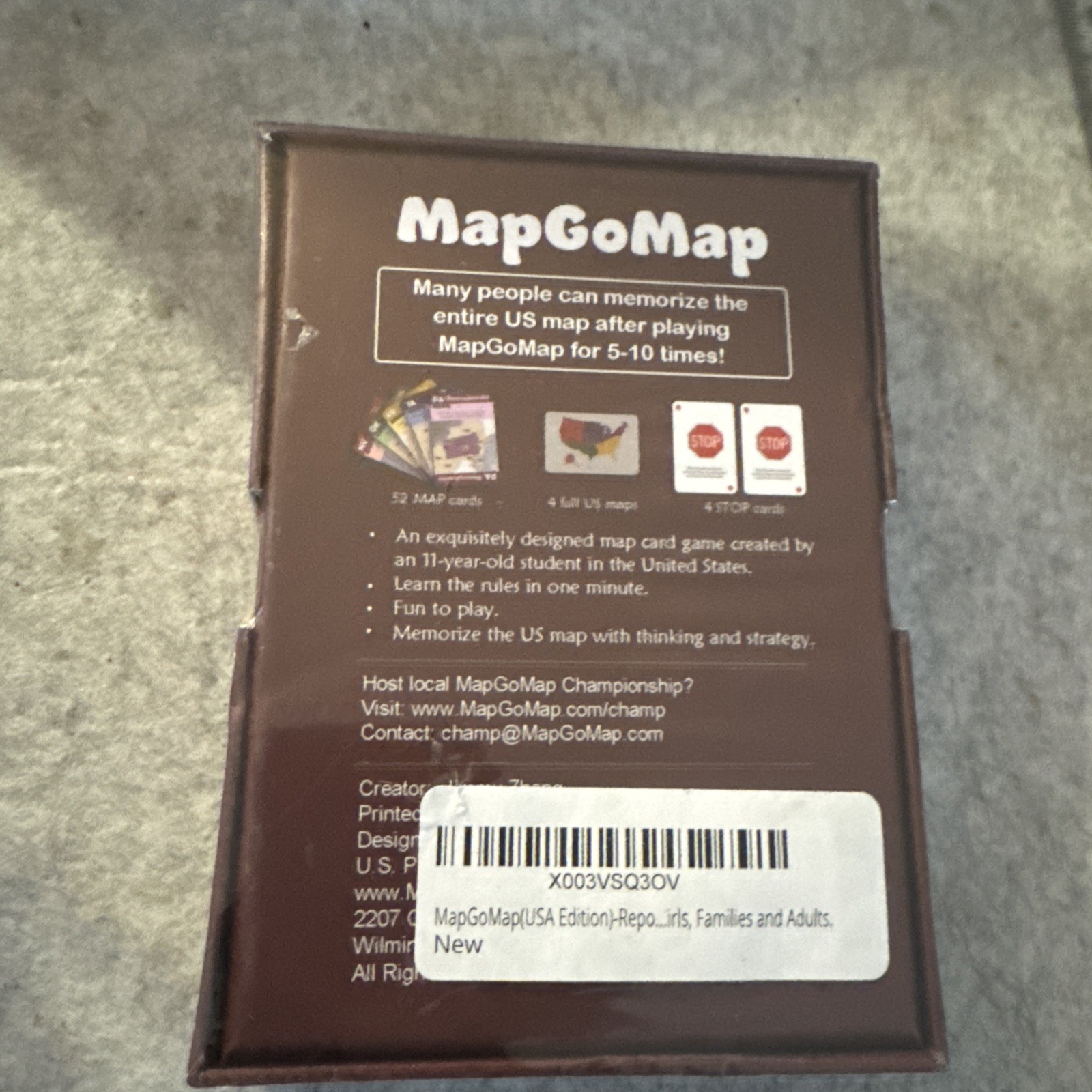 MapGoMap. The US map. A US map strategy game.