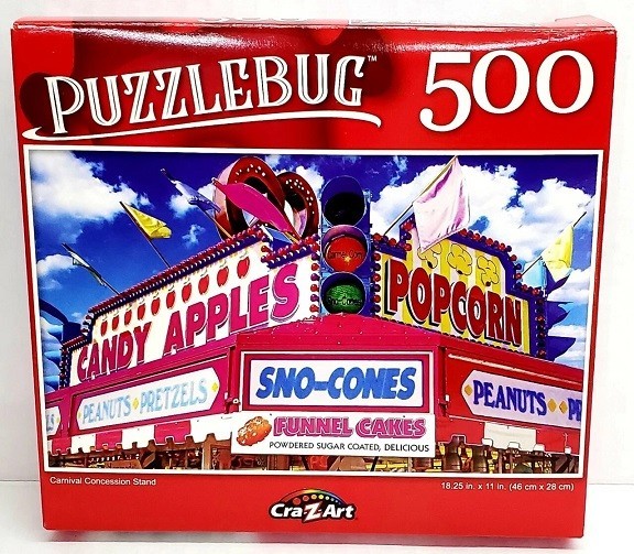 CRA-Z-ART 500PC PUZZLE JIGSAW SET MIX MARKET JAM FRUITS CARNIVAL CONCESSION NEW