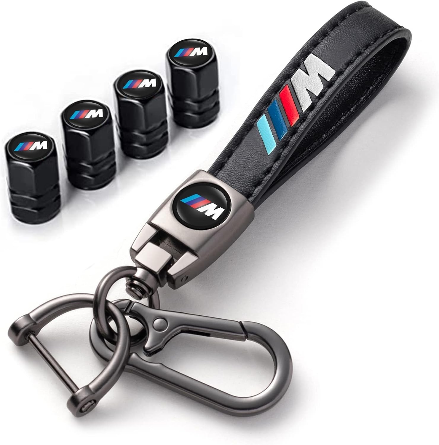 BMW M Keychain Valve Cap Combo Pack