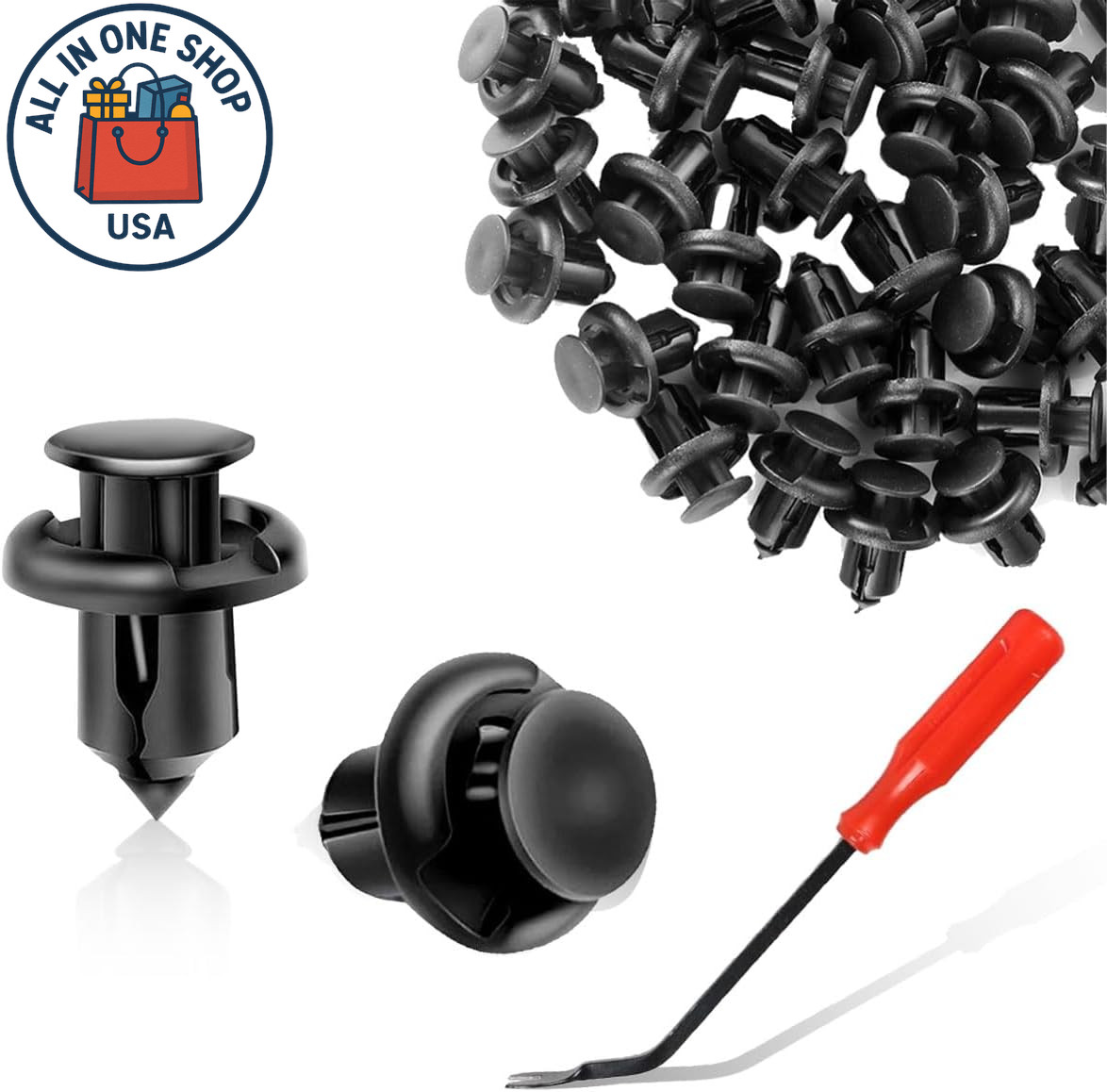 Nylon Push-Type Retainer Clips for Honda Vehicles