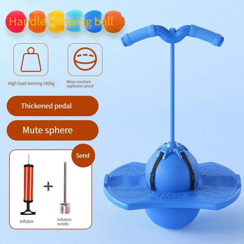 Kids Bouncing Ball Frog Jump Balance Long Height Training Exercise Toy Equipment