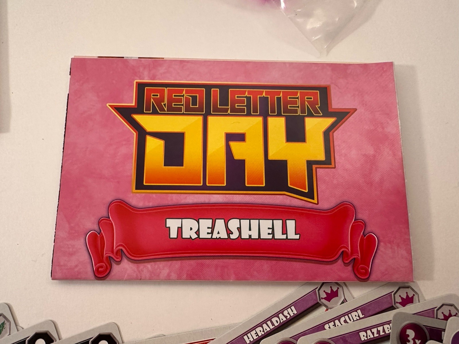 Animo Red Letter Day Treashell Strategy 54 Card Deck With Extra Cards Used