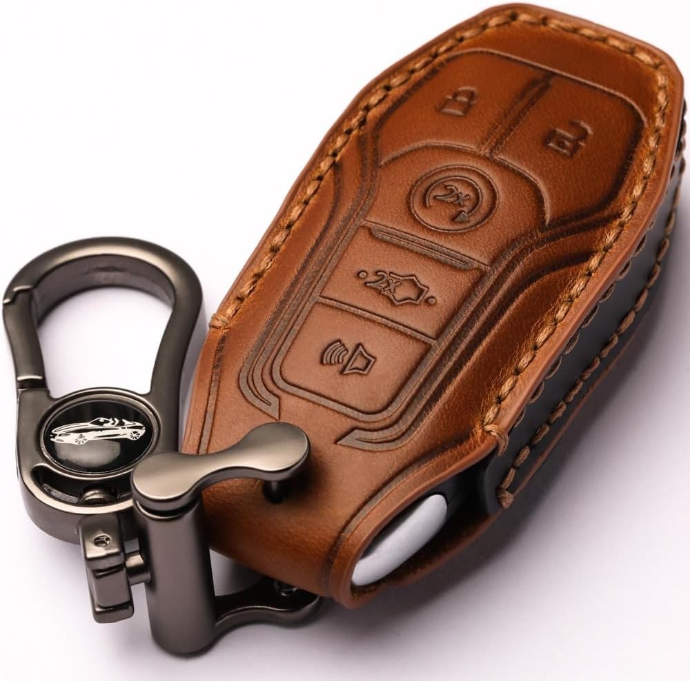 Key Fob Cover Compatible with Ford Fusion F-150 Edge Explorer Mustang Lincoln…