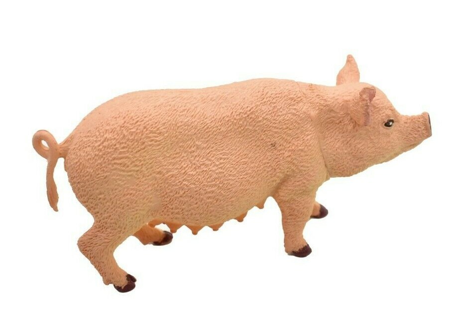 Pig, Sow Realistic Toy Model Plastic Replica Barn Farm Animal Gift 5″ F258
