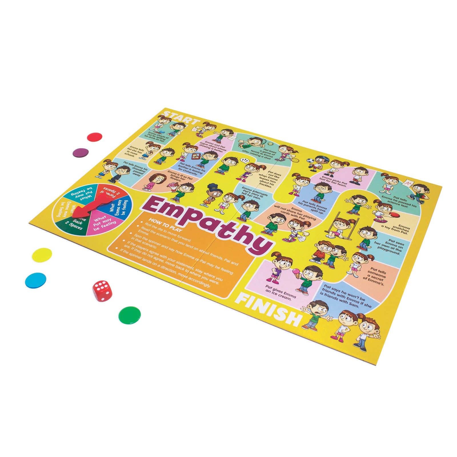 Social Skills Board Games, 4 Games, Ages 5-8, Empathy & Manners, Grade 1-2
