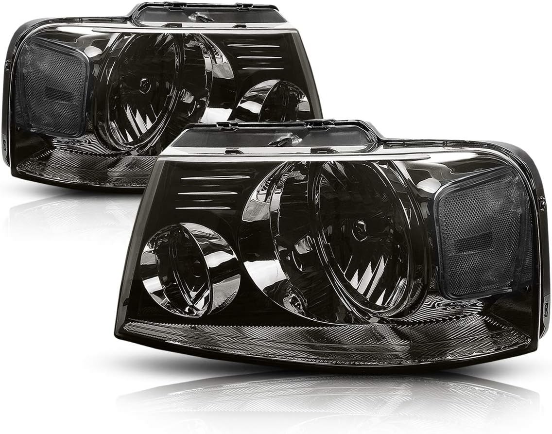 Headlights Assembly with 04-08 Ford F150/06-08 Lincoln Mark LT, 2PCS Replacement