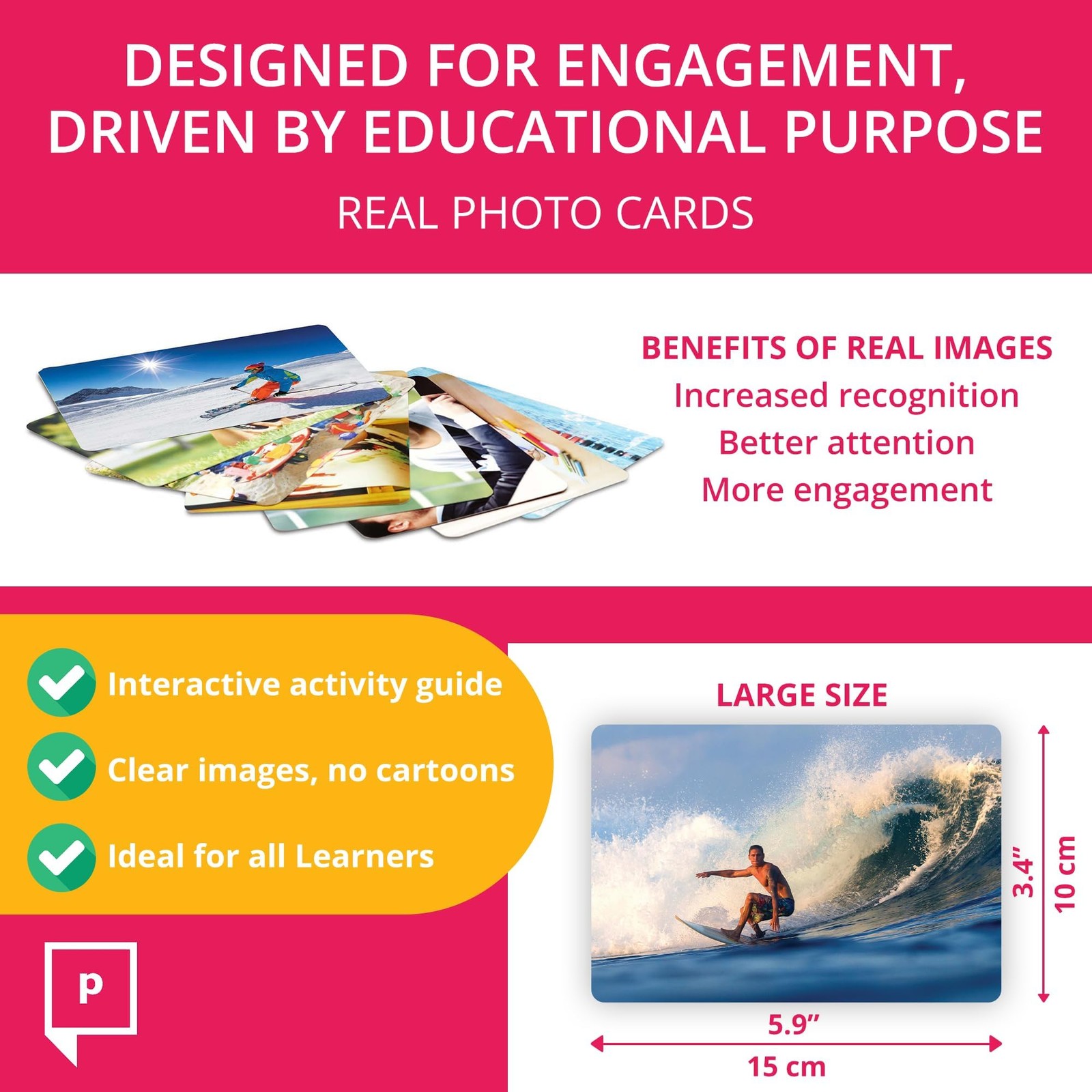Language Library – Real Picture Cards for Speech Therapy Learning, 6 Concepts…