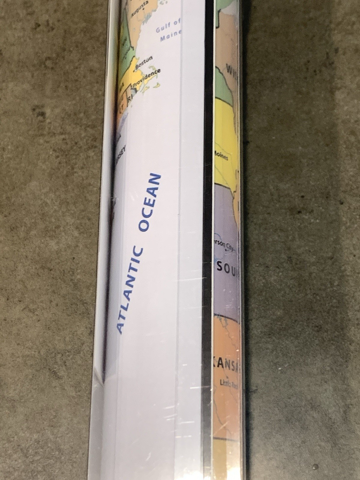 New The Peel People USA Dry Erase Peel And Stick Map 12” x 18”