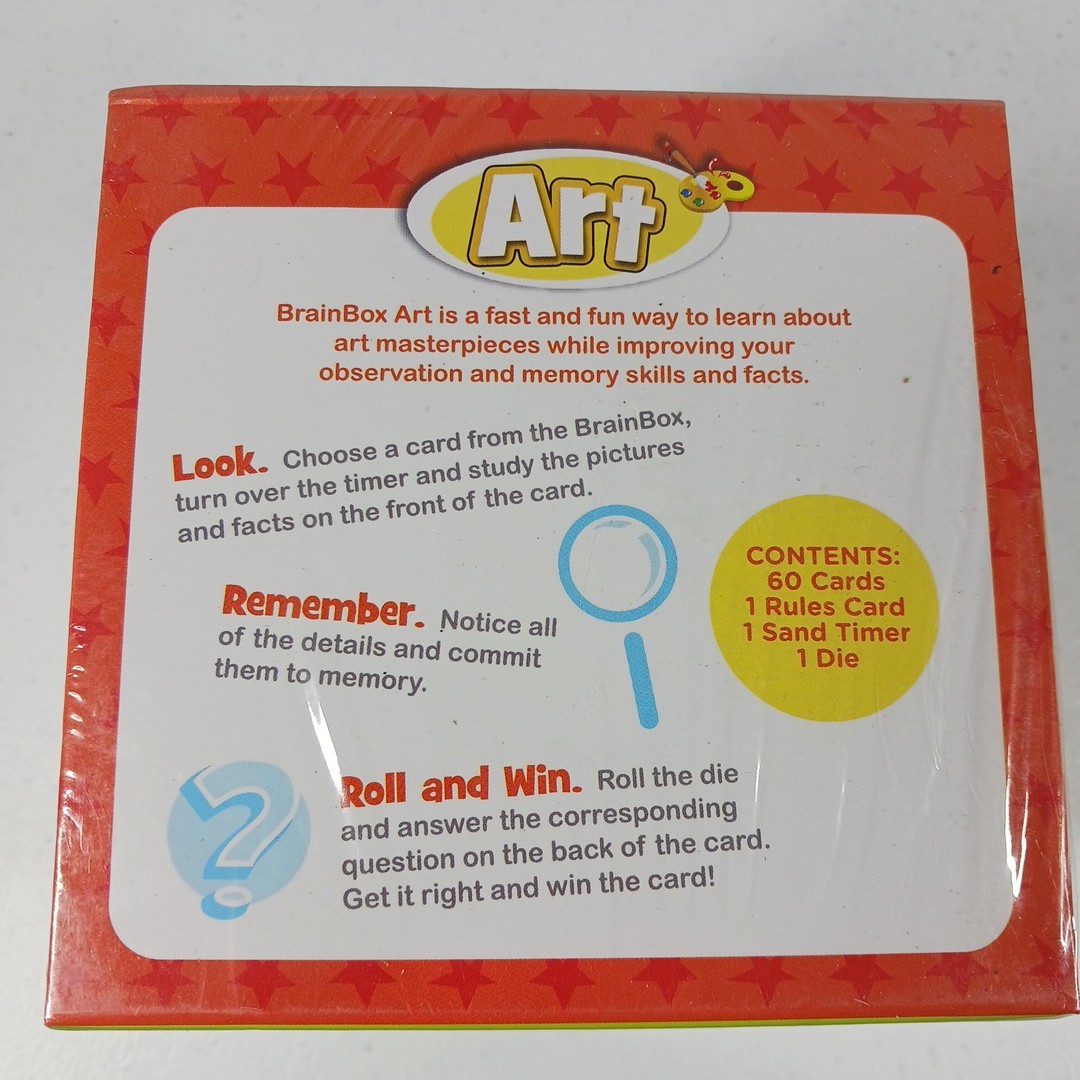 Brain Box Art Game 2011 Ages 8+ Rare Factory Sealed Mind Ware Memory Game