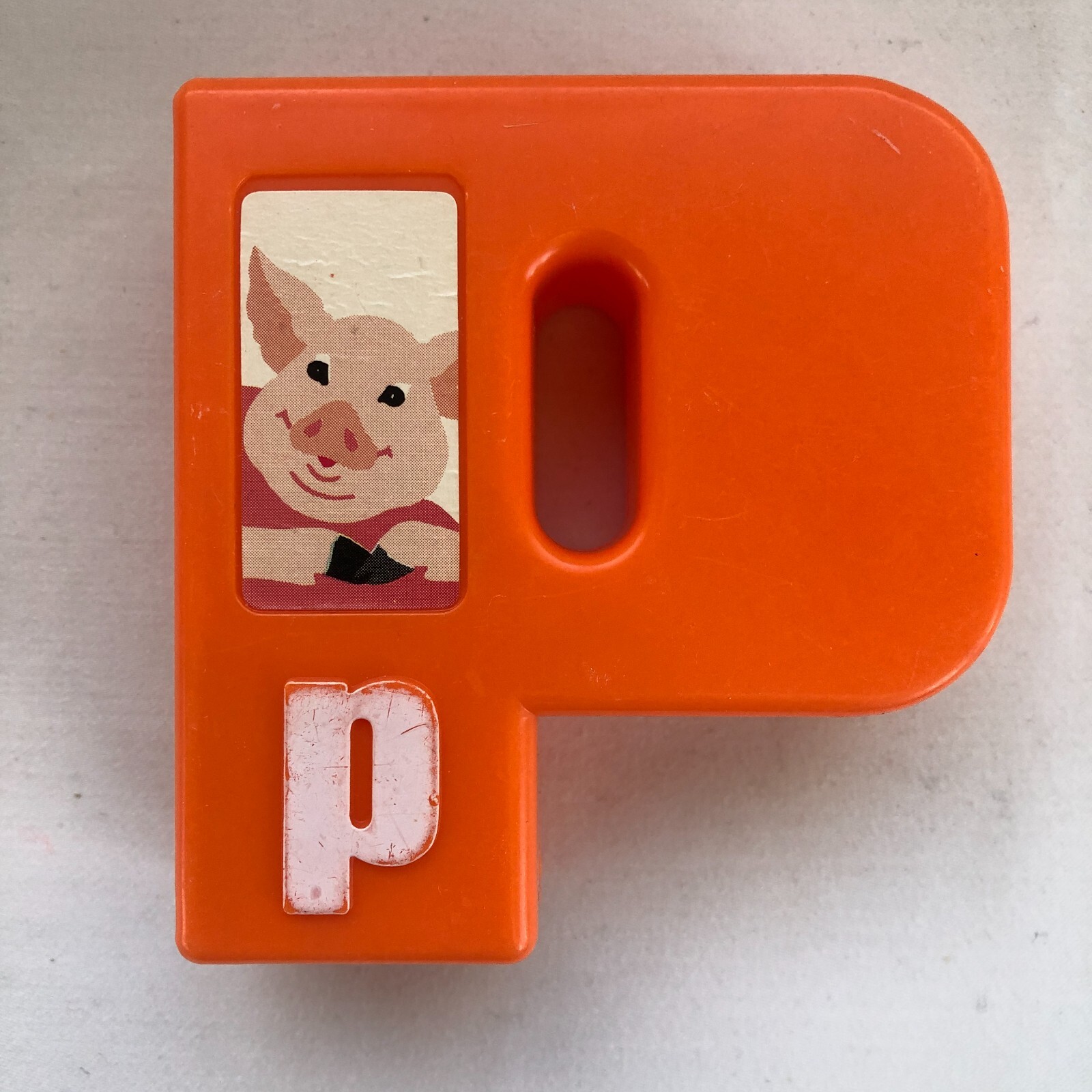 Vtg Sesame St illco Plastic Jumbo Alphabet Letter-Shape Block Replacements