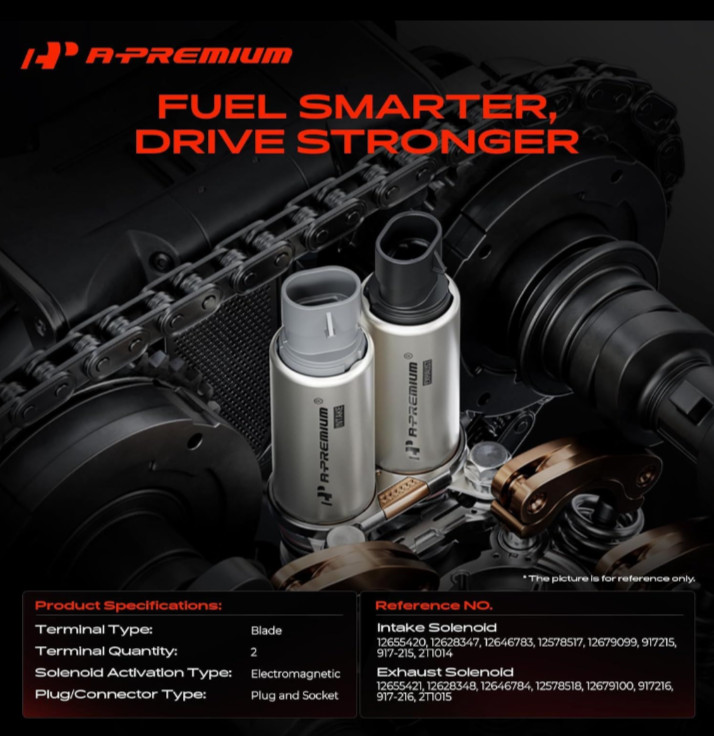 A-Premium VVT Camshaft Position Actuator Solenoid Valve Kit for Chevy/GMC 2.0L-2