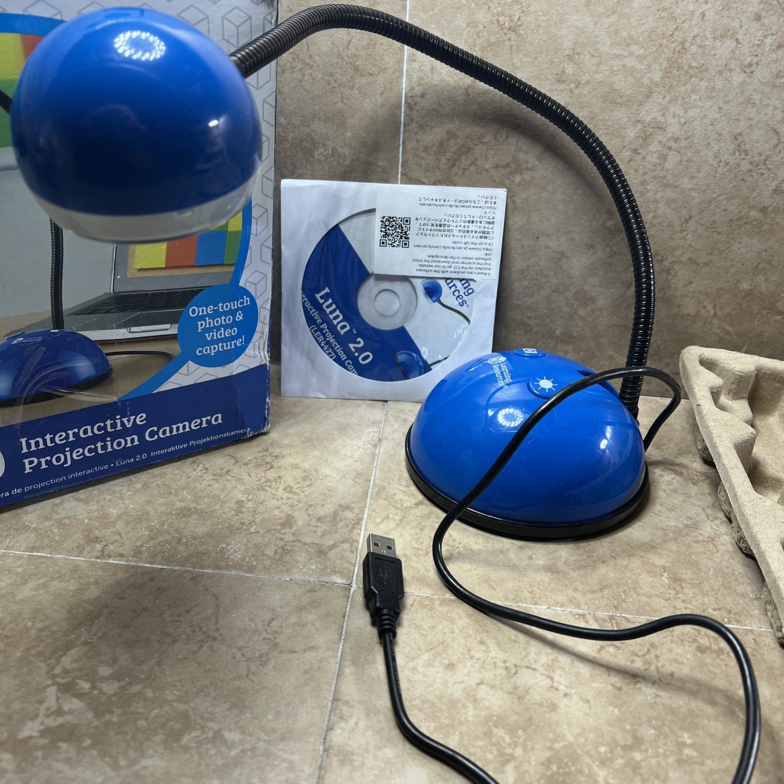 LEARNING RESOURCES LUNA 2.0 DOCUMENT CAMERA 4427. B-2#036