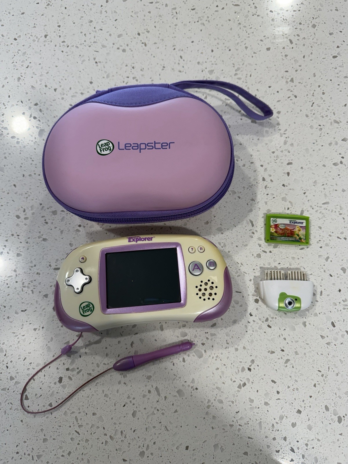 Leapfrog Leapster Explorer Purple Learning Handheld system w/ 1 game And Camera