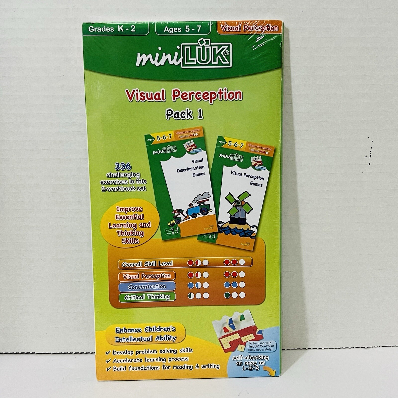 miniLUK Workbook Set for K-2, Ages 5-7 the miniLUK Controller (not included)