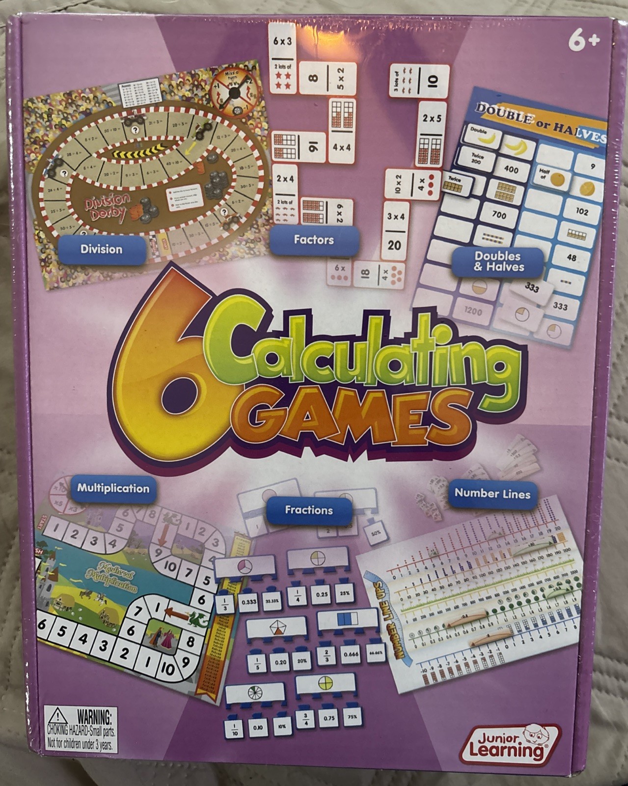 Junior Learning – Calculating Games – Set of 6 Different Games