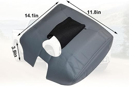SecosAutoparts 2014-2018 Center Console Armrest Cover Lid for Chevy Silverado…