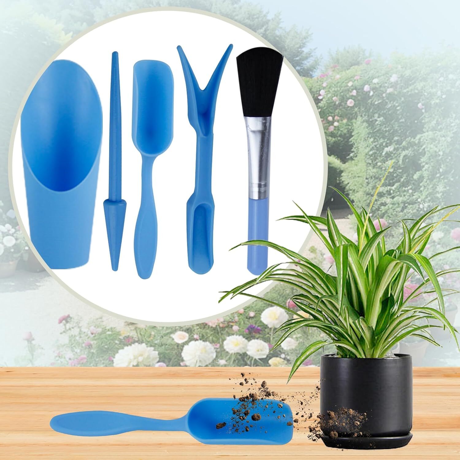 5 Pcs Mini Garden Tool Set Hand Tools Succulent Tools Transplanting Tools Set