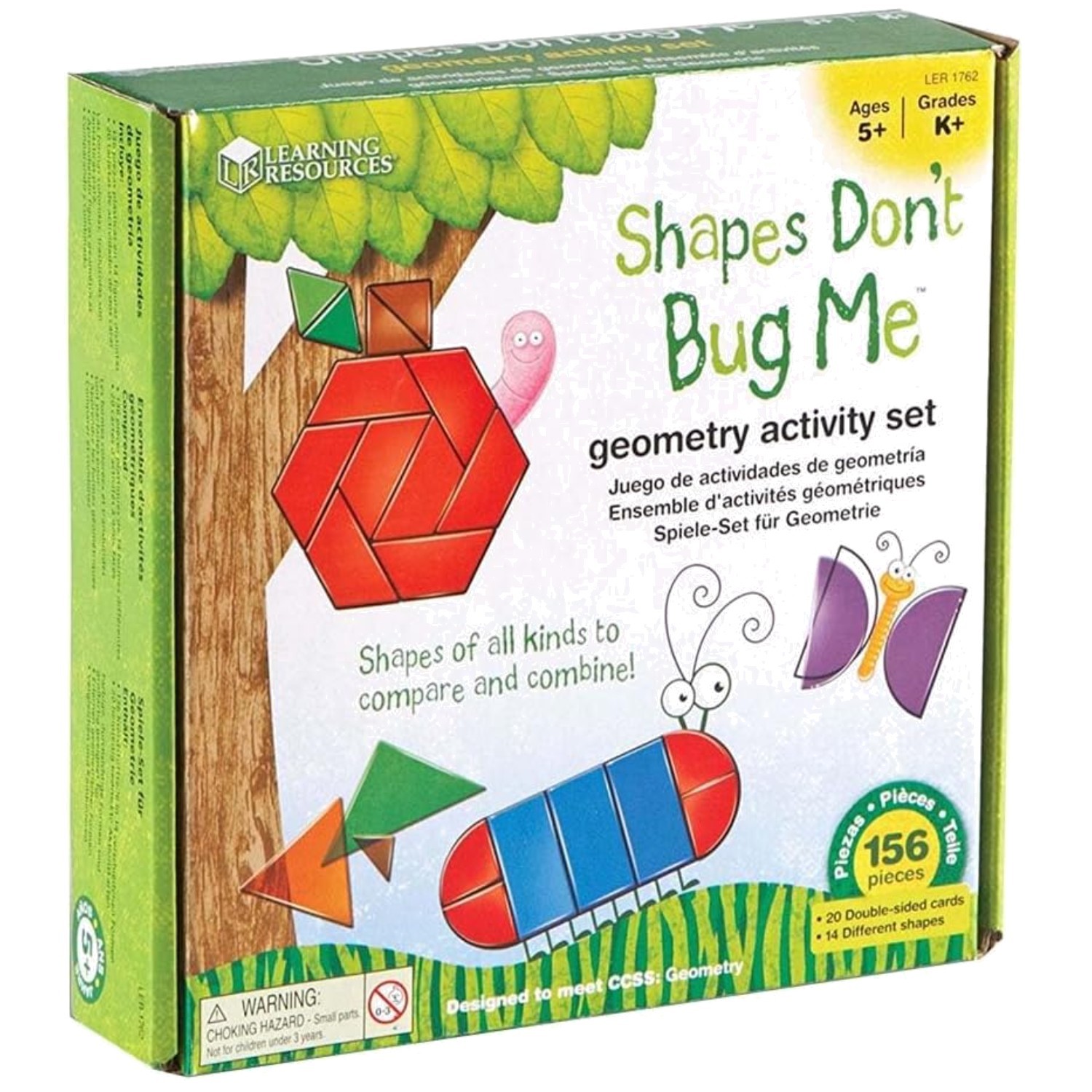 Shapes Don’t Bug Me – Geometry Activity Set – 136 Pieces