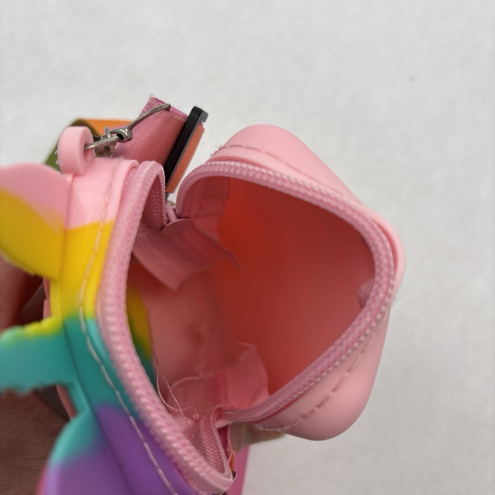 Rainbow Unicorn Purse for Kids Silicone Pop It Fidget Mini Crossbody