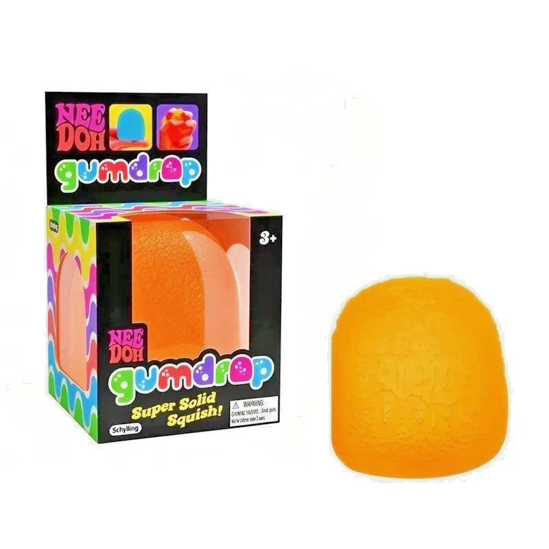 Authentic Nee Doh Gumdrop Super Solid Squish Needoh Gum Drop RARE