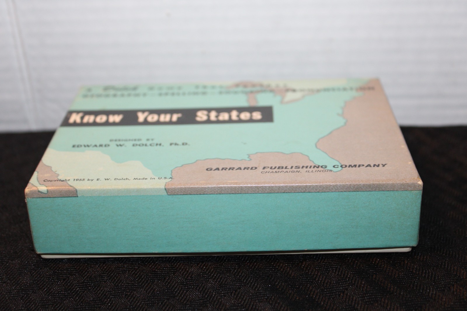 Vintage Dolch® Flash Cards: KNOW YOUR STATES: Game Teaches Geography Spelling…
