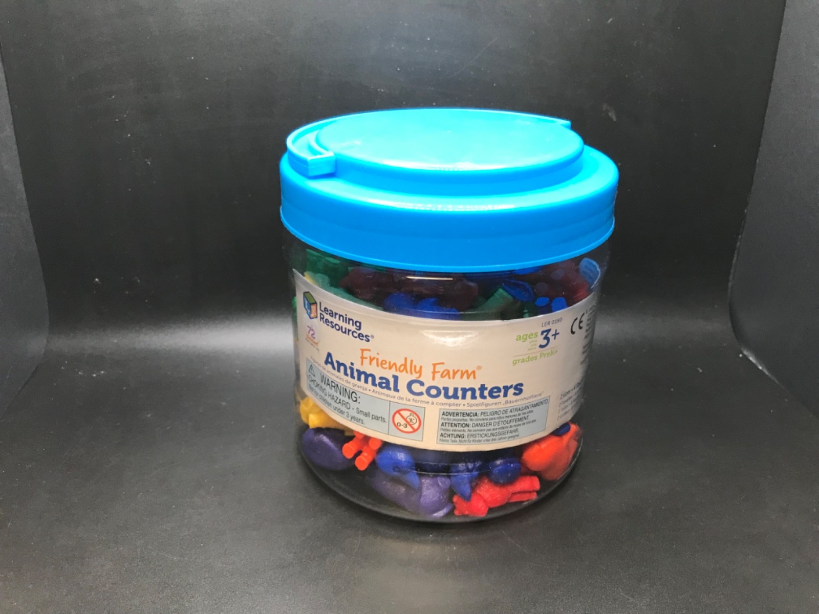 Friendly Farm Animal Counters – 72 Pieces, Ages 3+, Toddler Toys, Preschool Supp