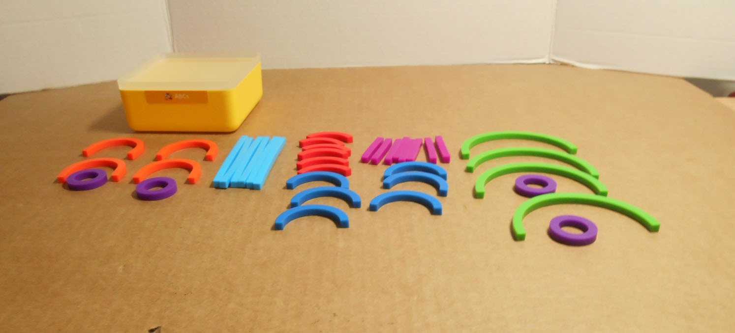 Osmo ABC Squiggle Magic In Box 38 PC Complete Sticks & Rings Little Genius W59