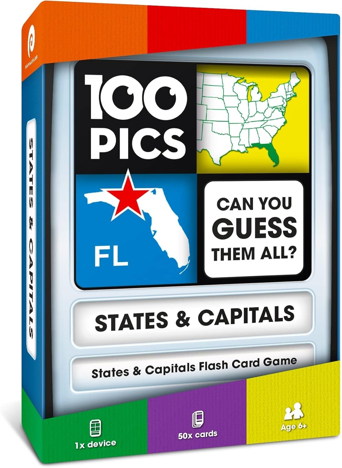 Pocket-Sized US States & Capitals Flash Cards – Travel-Friendly Learning