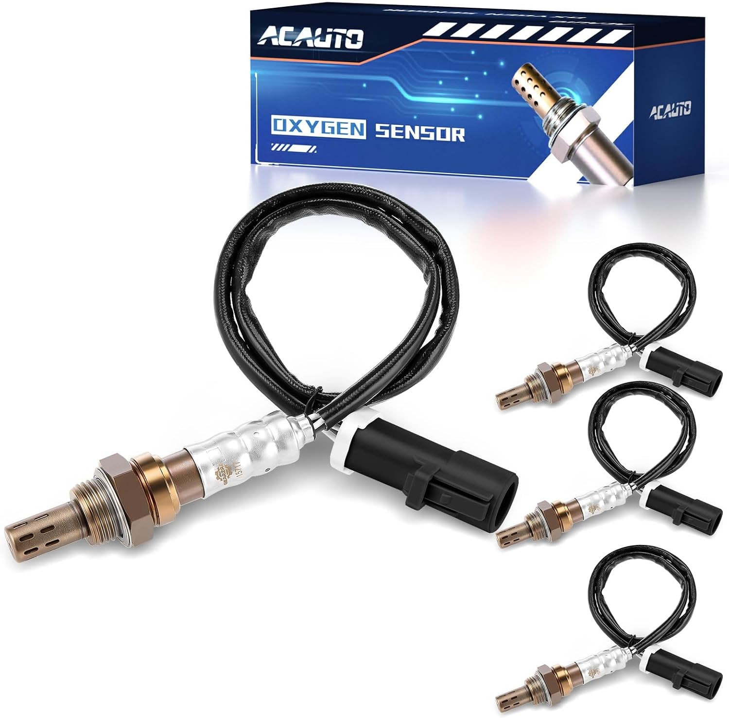 4Pcs 15717 Oxygen O2 Sensor Upstream Downstream Fit for Ford F-150 F250 F350