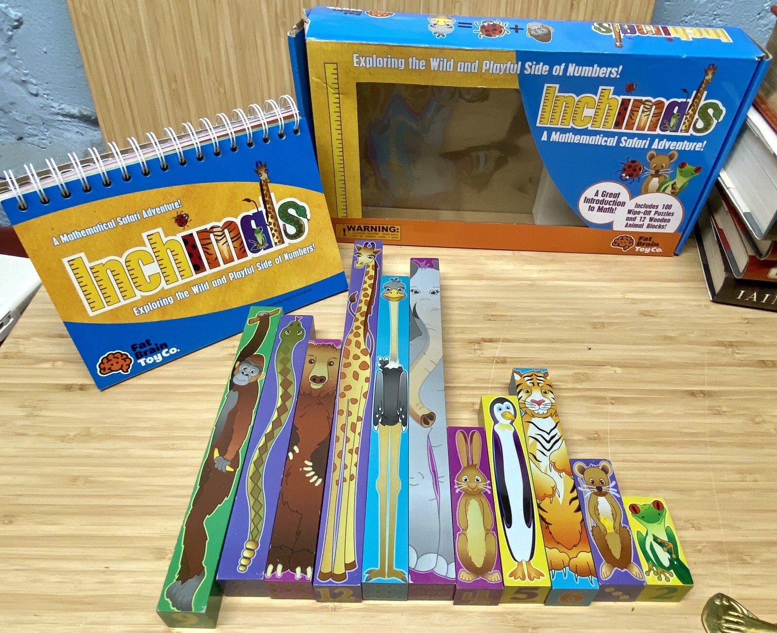 Fat Brain Toys INCHIMALS A Mathematical Safari Adventure Learning Homeschool