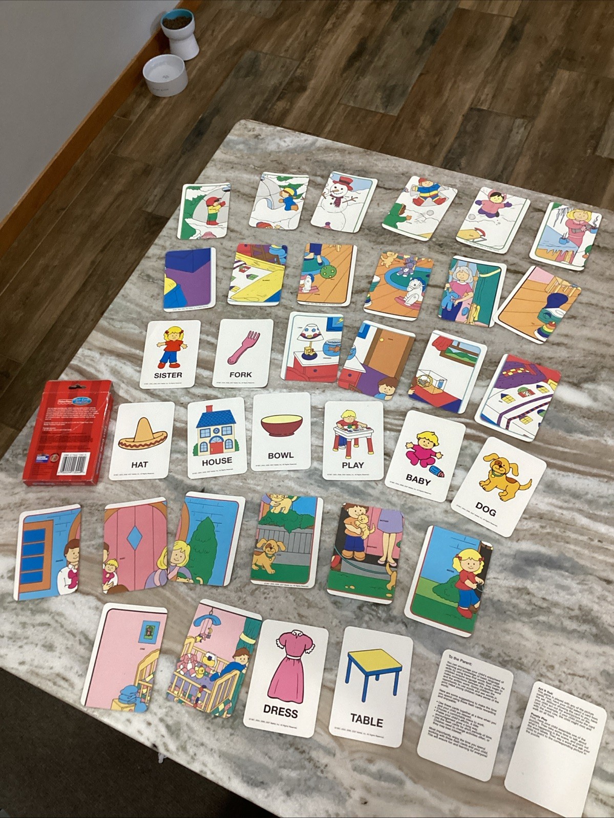 Fisher Price Flash Cards First Words 36 Full Color Cards Ages 2-5