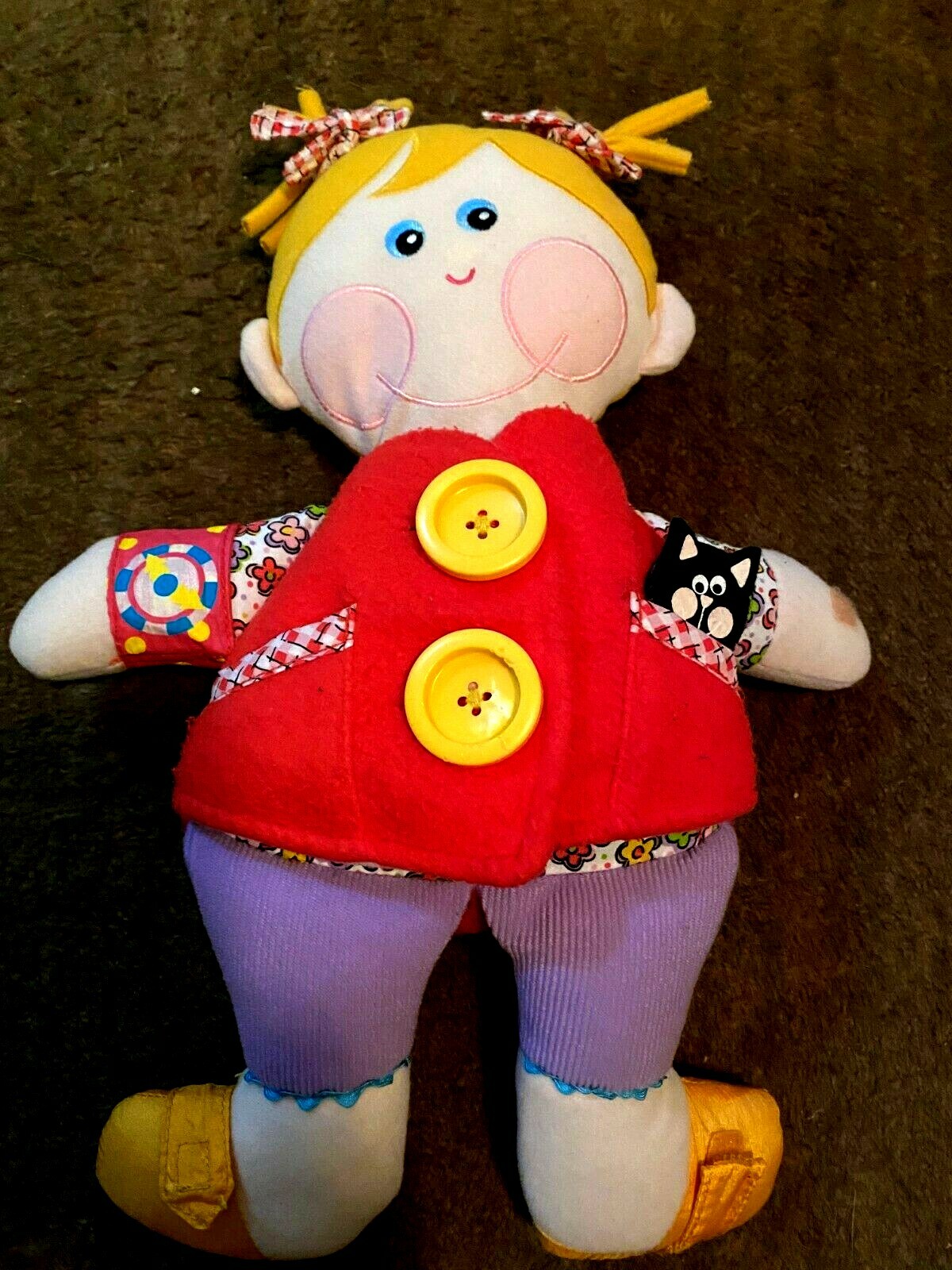 Dressy Bessy Learn to Dress Doll 15″ tall – 2001 – Hasbro/Playschool Vintage