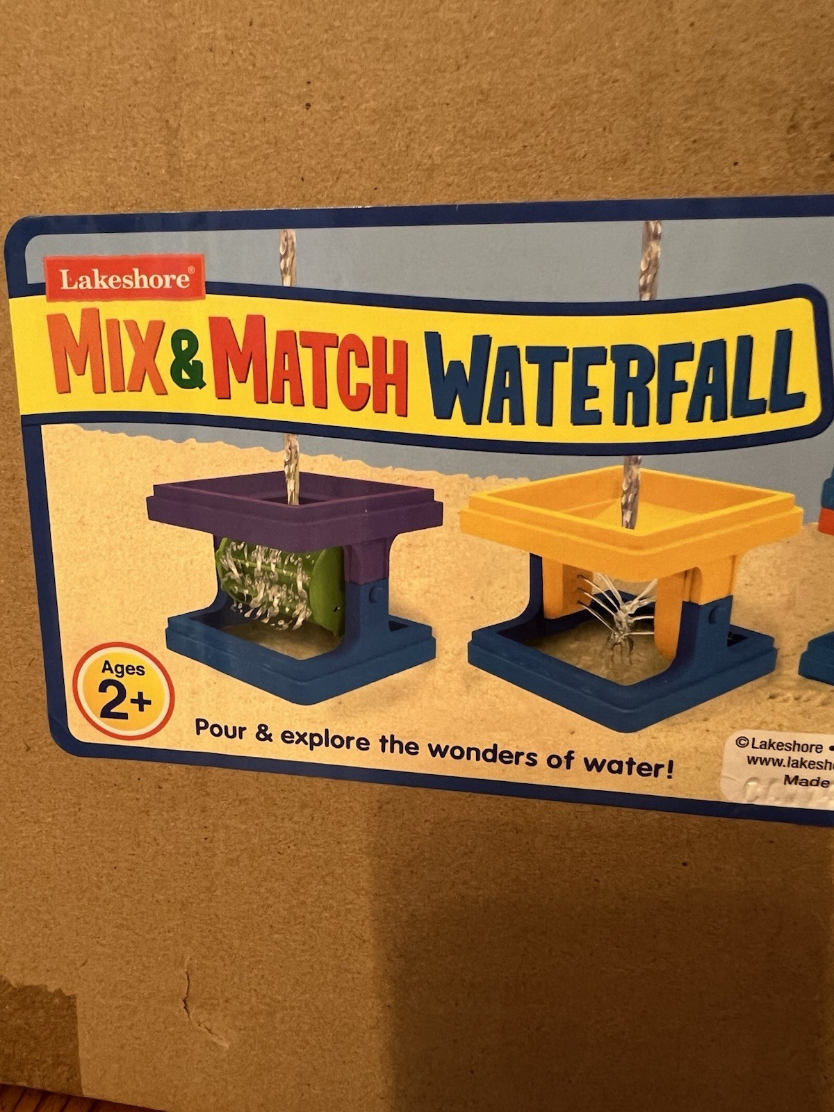 Lakeshore Learning Mix & Match Waterfall Water Play Set Age 2+ New In Sealed Box