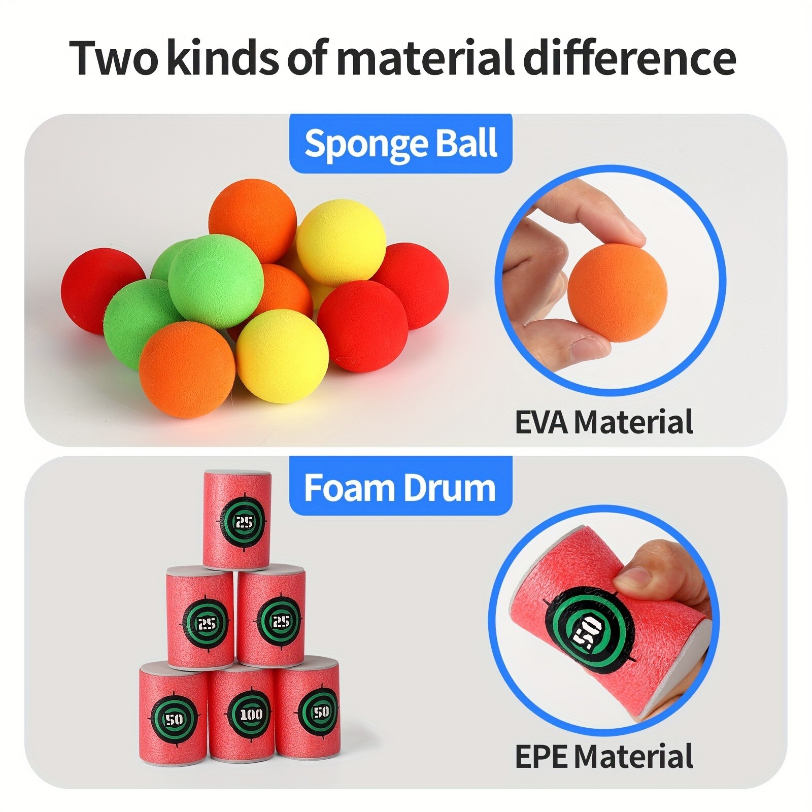 Kids Soft Bullet Target Balls Practice Toy for Shooting Children Educational Toy