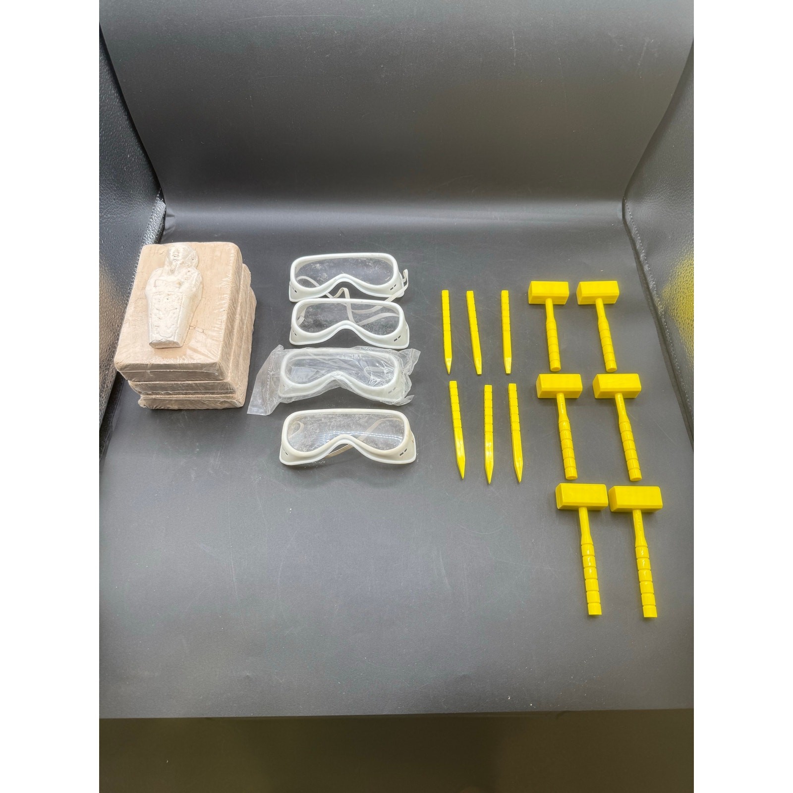 Children’s Excavation Egypt Digging Set – 3 New + Bag of Unused Items