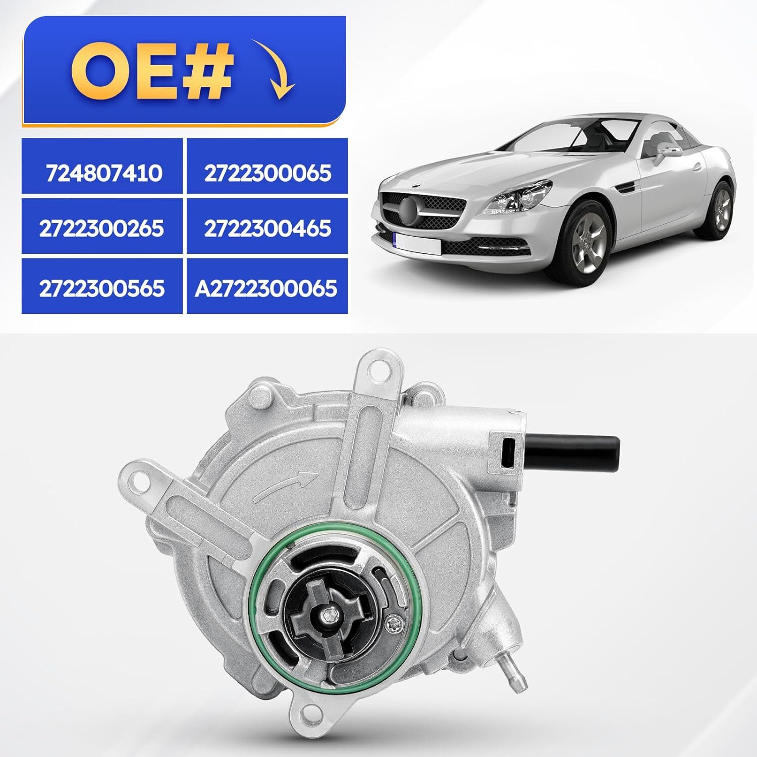2722300065 Brake Booster Vacuum Pump for Mercedes-Benz 06-07 C230,06-07