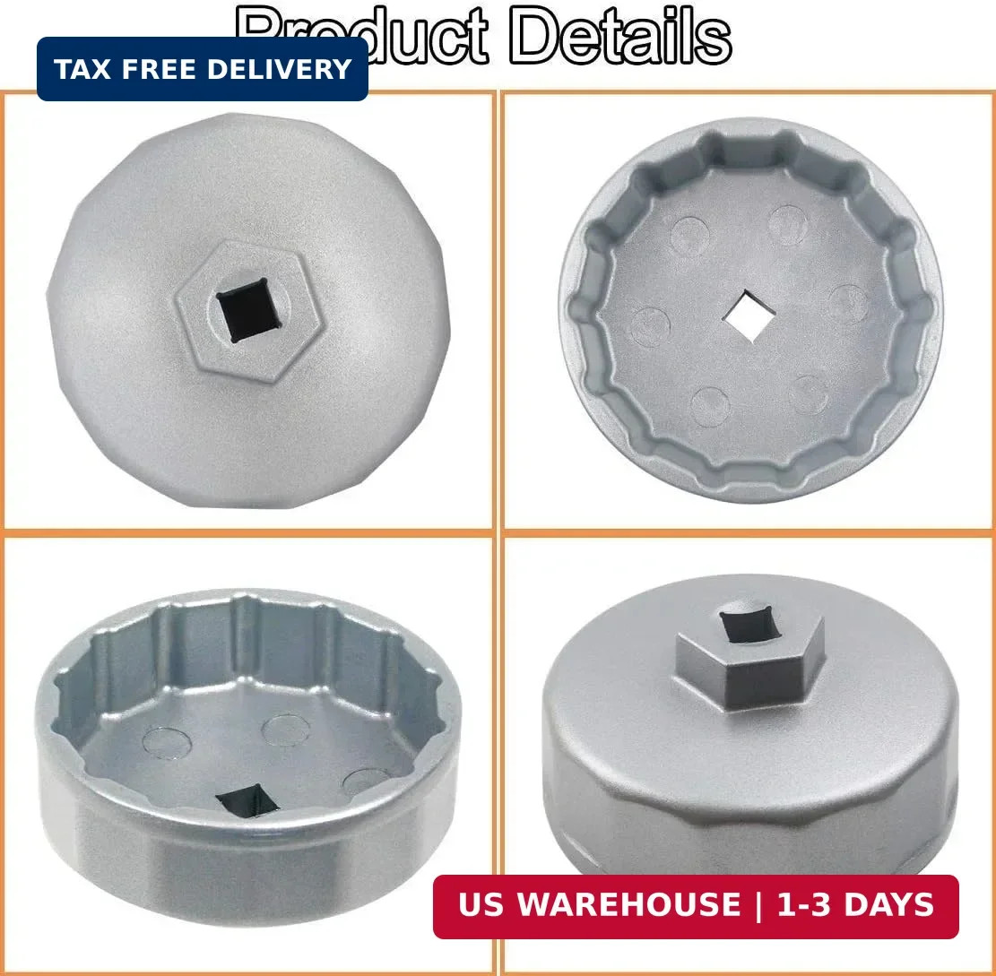 Heavy Duty 74mm 14 Flutes Oil Filter Wrench For Volkswagen, Mercedes Benz, VW, A