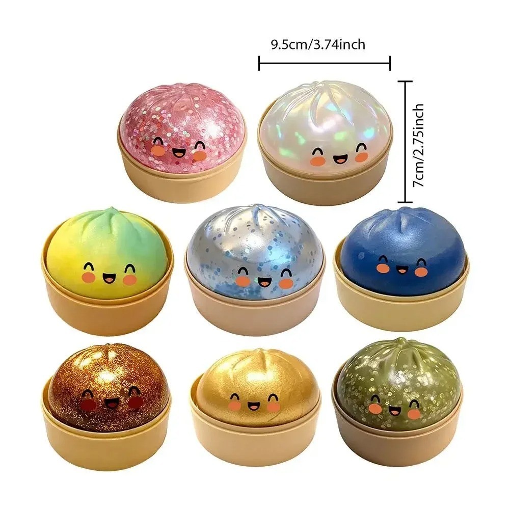 Five Below Mystery Squishy Bun Dumpling RARE GLITTER Limited Edition