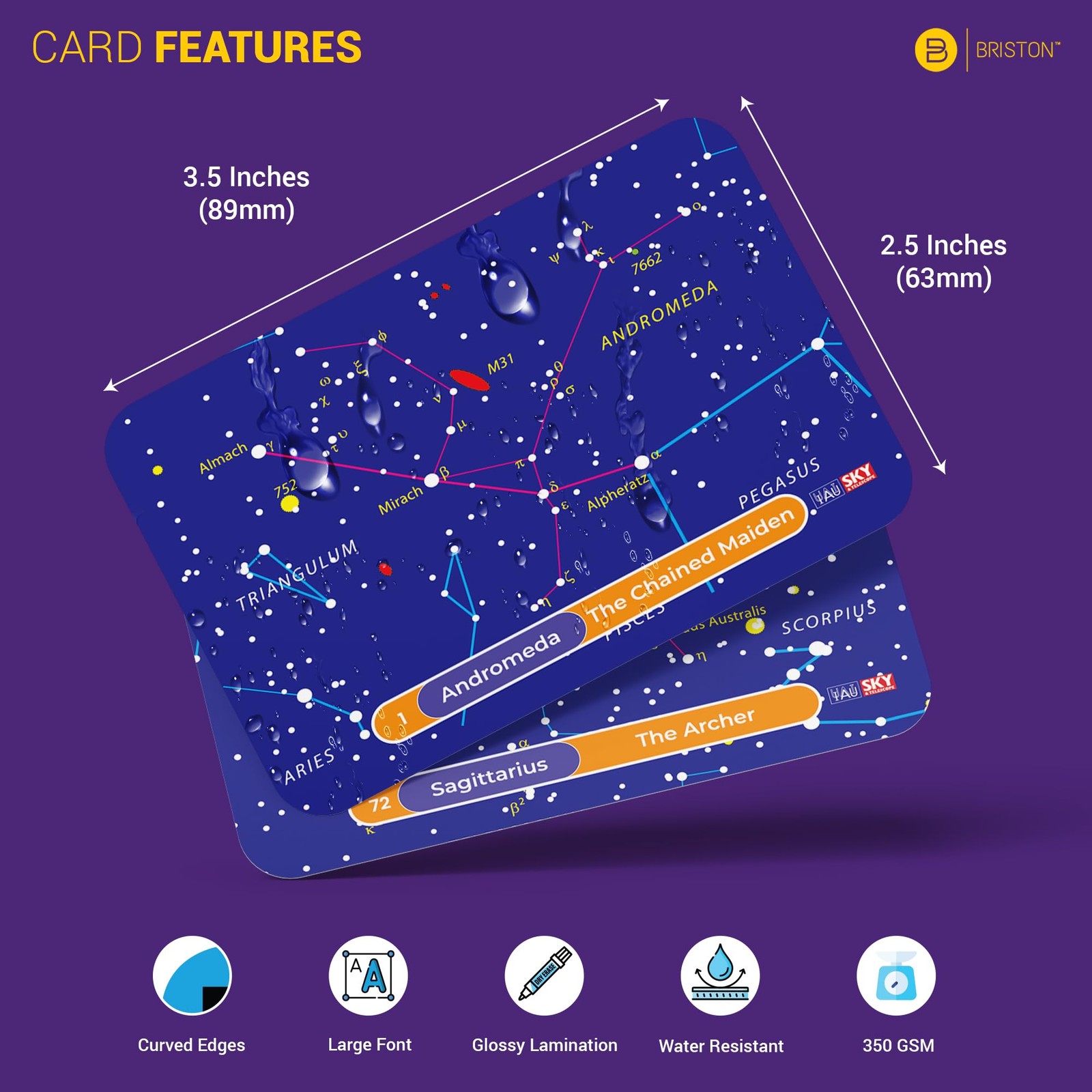 Galactic Guide 88 Constellation Flashcards – Astronomy Learning Cards for Kid…