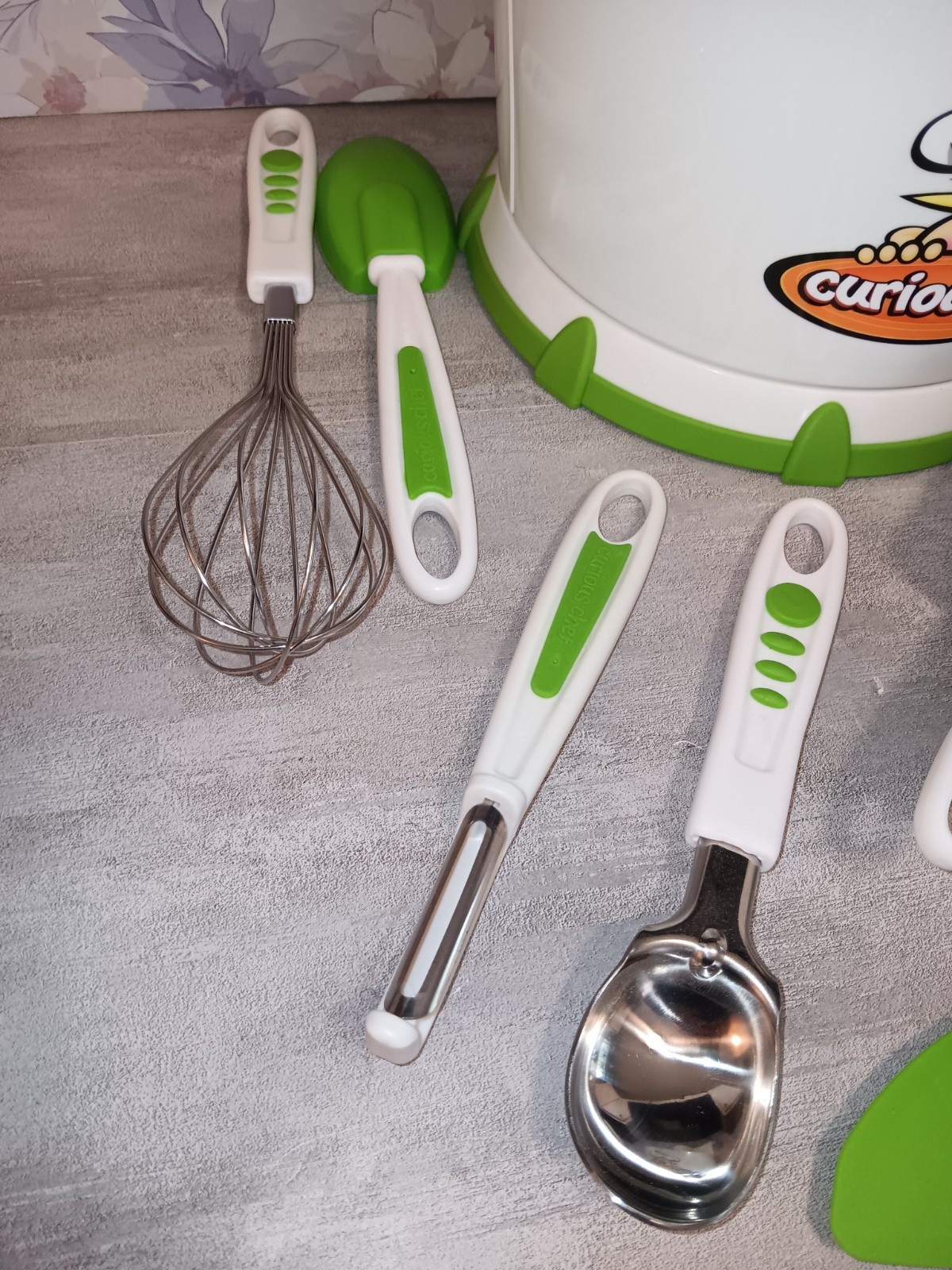 Curious Chef 25 Piece Caddy Set Educational Cooking Supplies Kids Learning