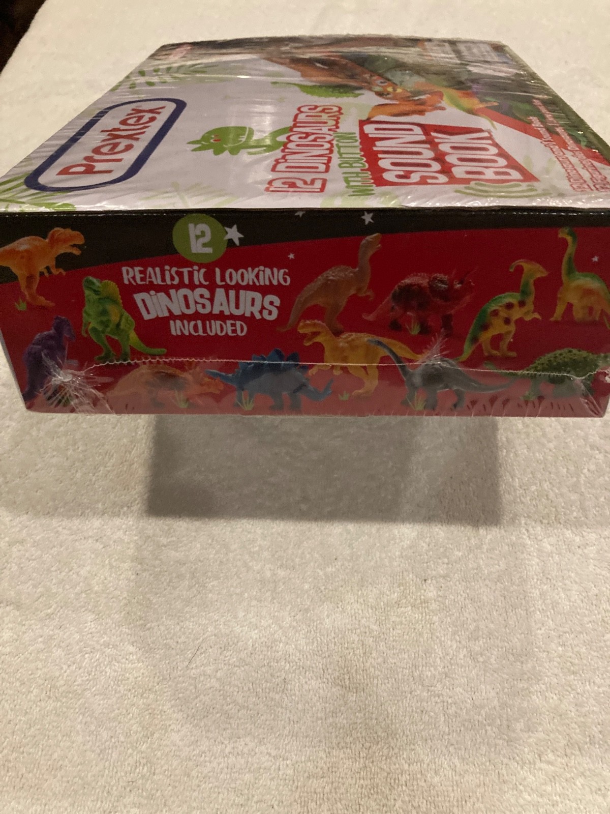 Prextex 12 Dinosaurs Button Sound Book Animal Sounds New Original Pkg Unopened