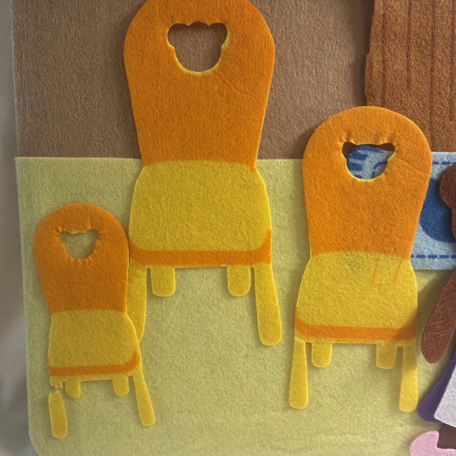 Felt Creations Hurricane Toys GOLDILOCKS & THE THREE BEARS Storyboard 50 Pieces