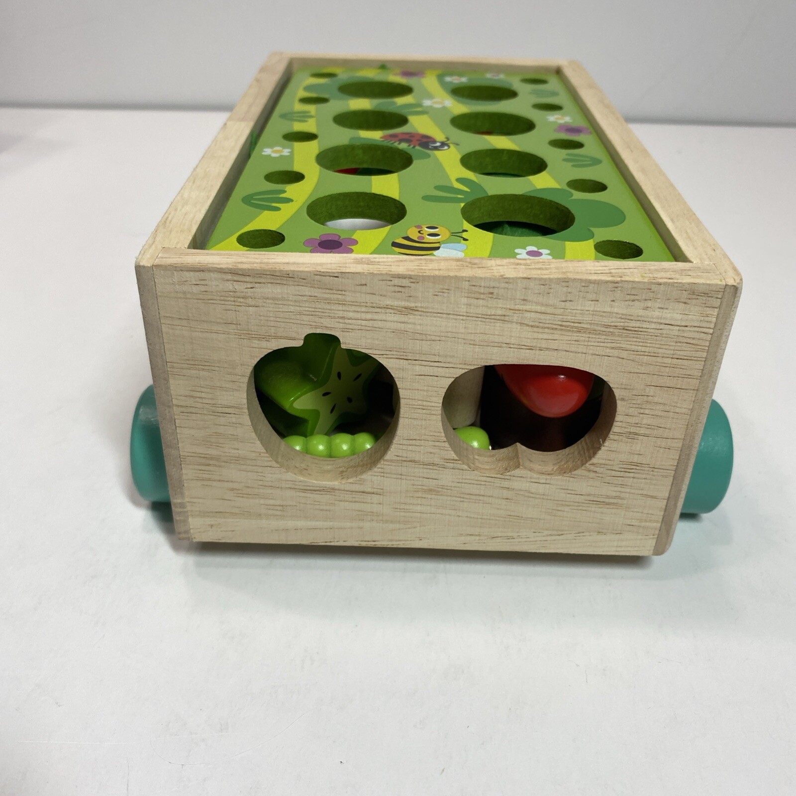 Toddlers Montessori Wooden Toys Farm Orchard Intelligence Car-Hand-Eye-Shapes