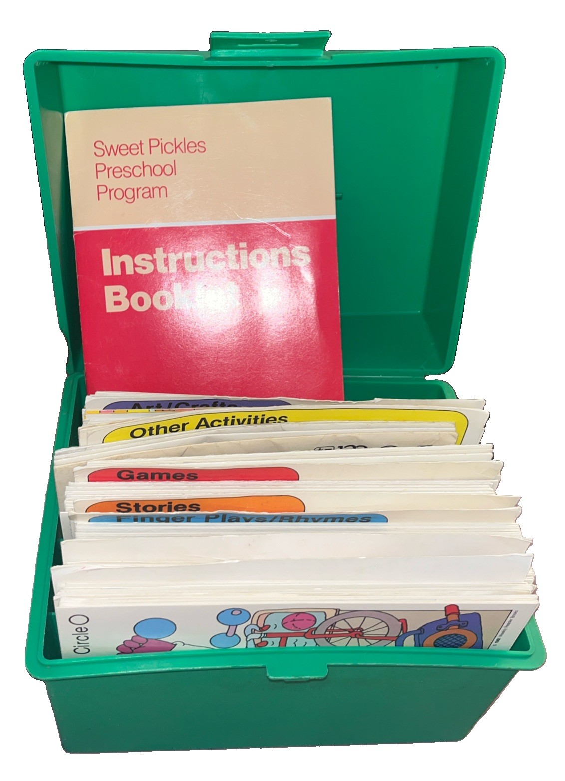 Vtg Sweet Pickles Preschool Program Learning Case Activity w/ Cards