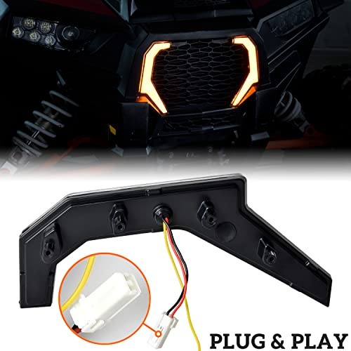 Grille Accent Fang Lights for RZR 1000 XP, Turn Signal Lights Grill Signature