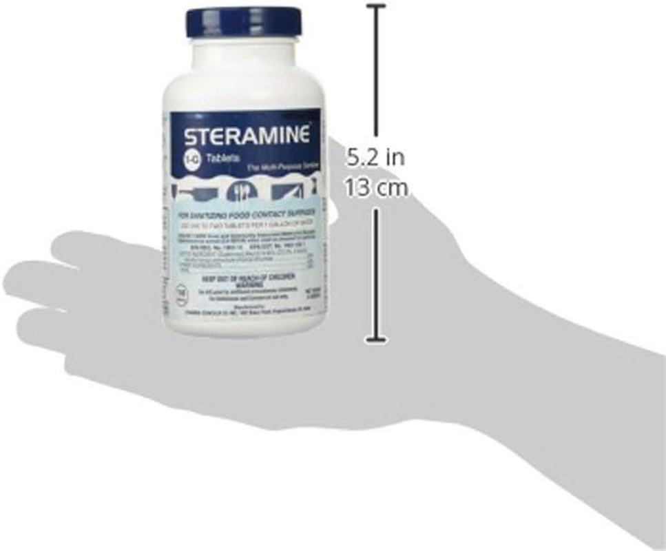 Edwards-Councilor S150E48 Steramine Sanitizer Tablets (Sanitabs) 150 Count Bottl