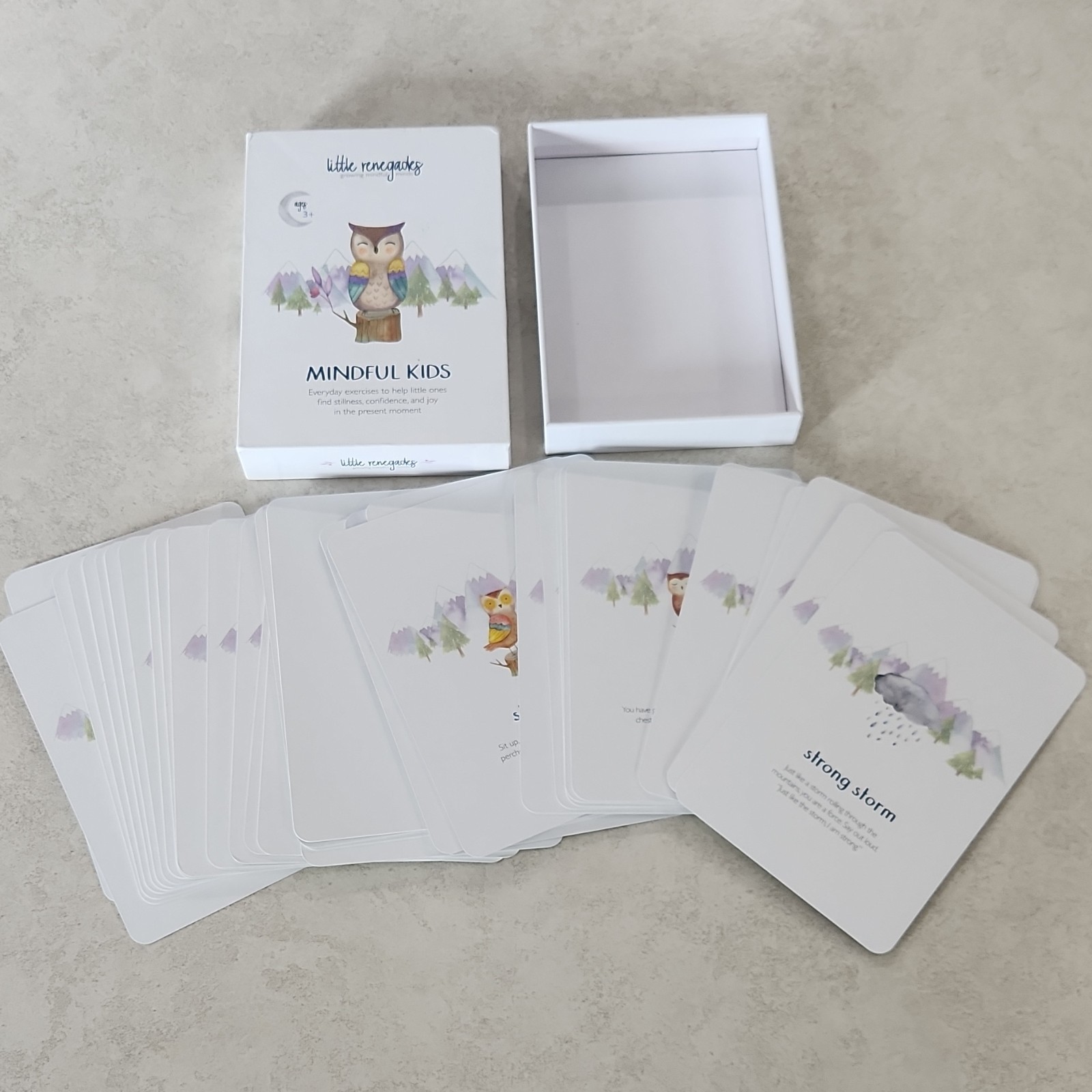 Little Renegades Mindful Kids Mindfulness Cards Animals Theme Ages 3+ Multicolor