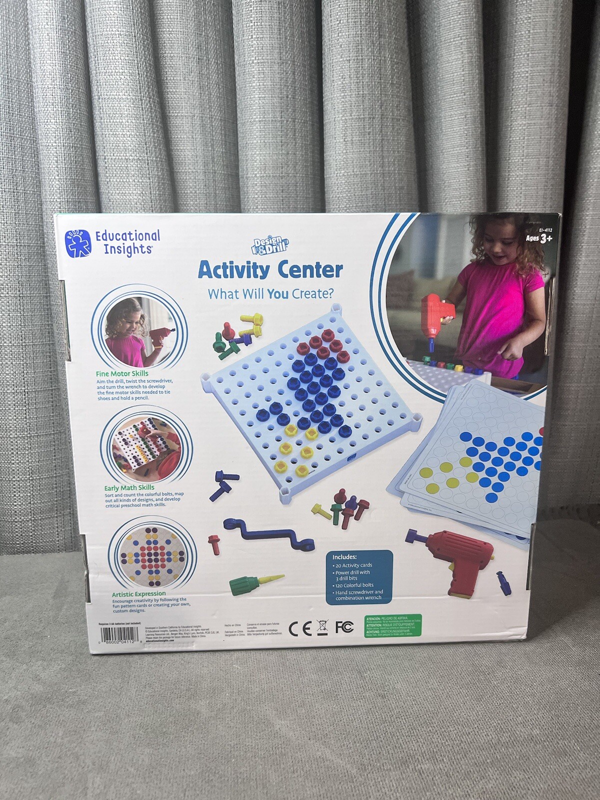 Educational Insights Activity Center Design Drill Homeschool Stem Kids Child Toy