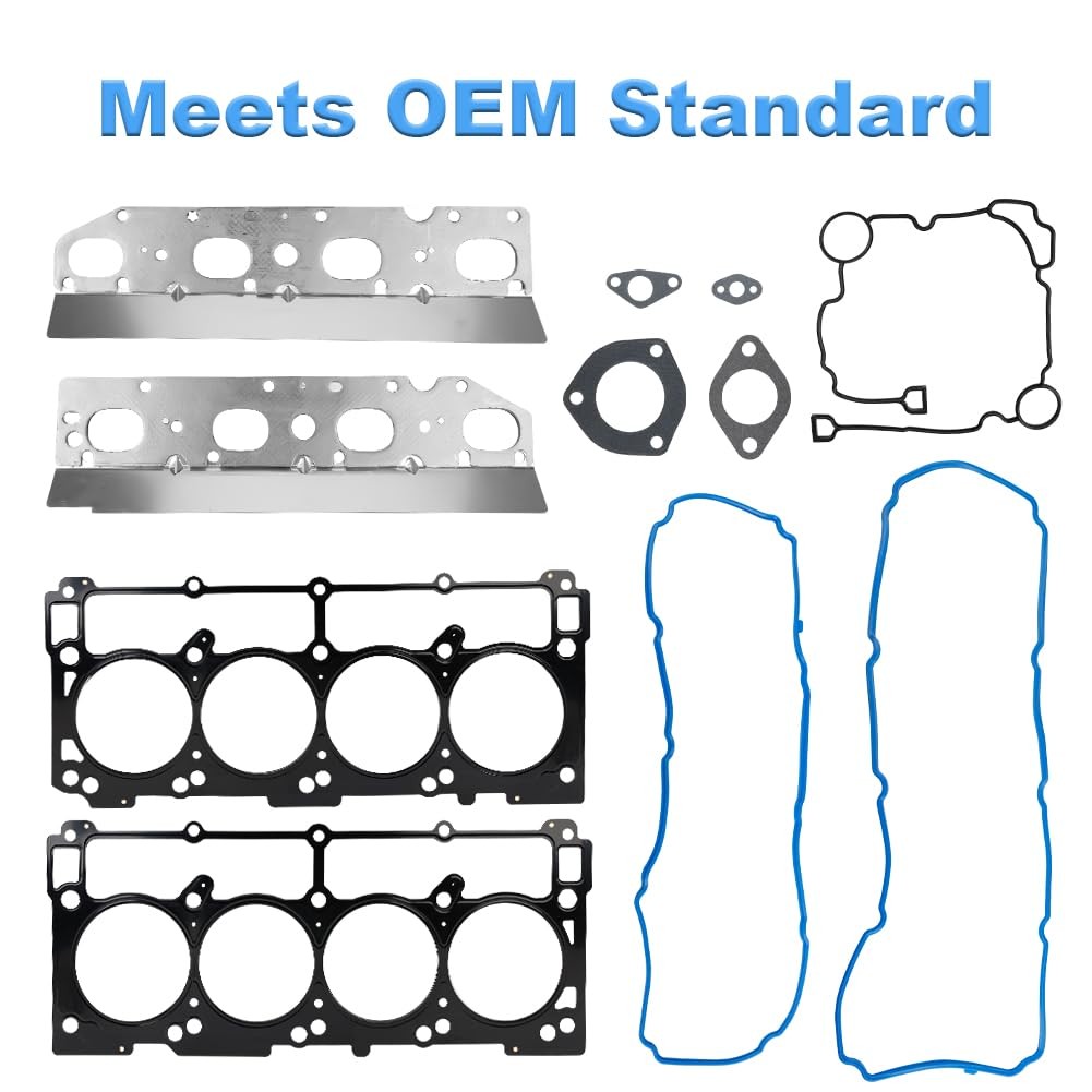 VANJINJ Cylinder Head Gasket Set with Bolts Compatible with Dodge Challenger